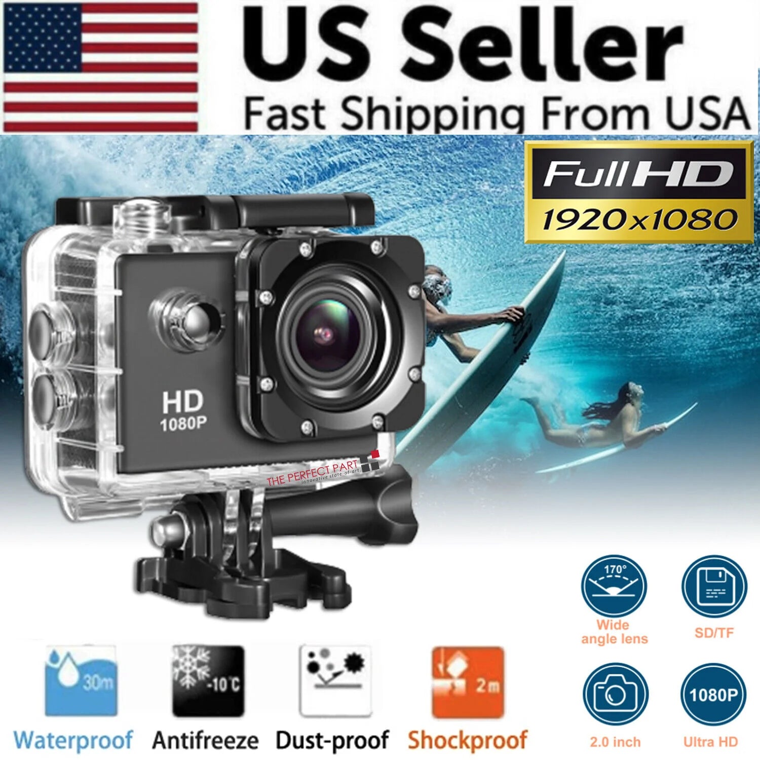 1080p Waterproof Camera for Underwater Activities