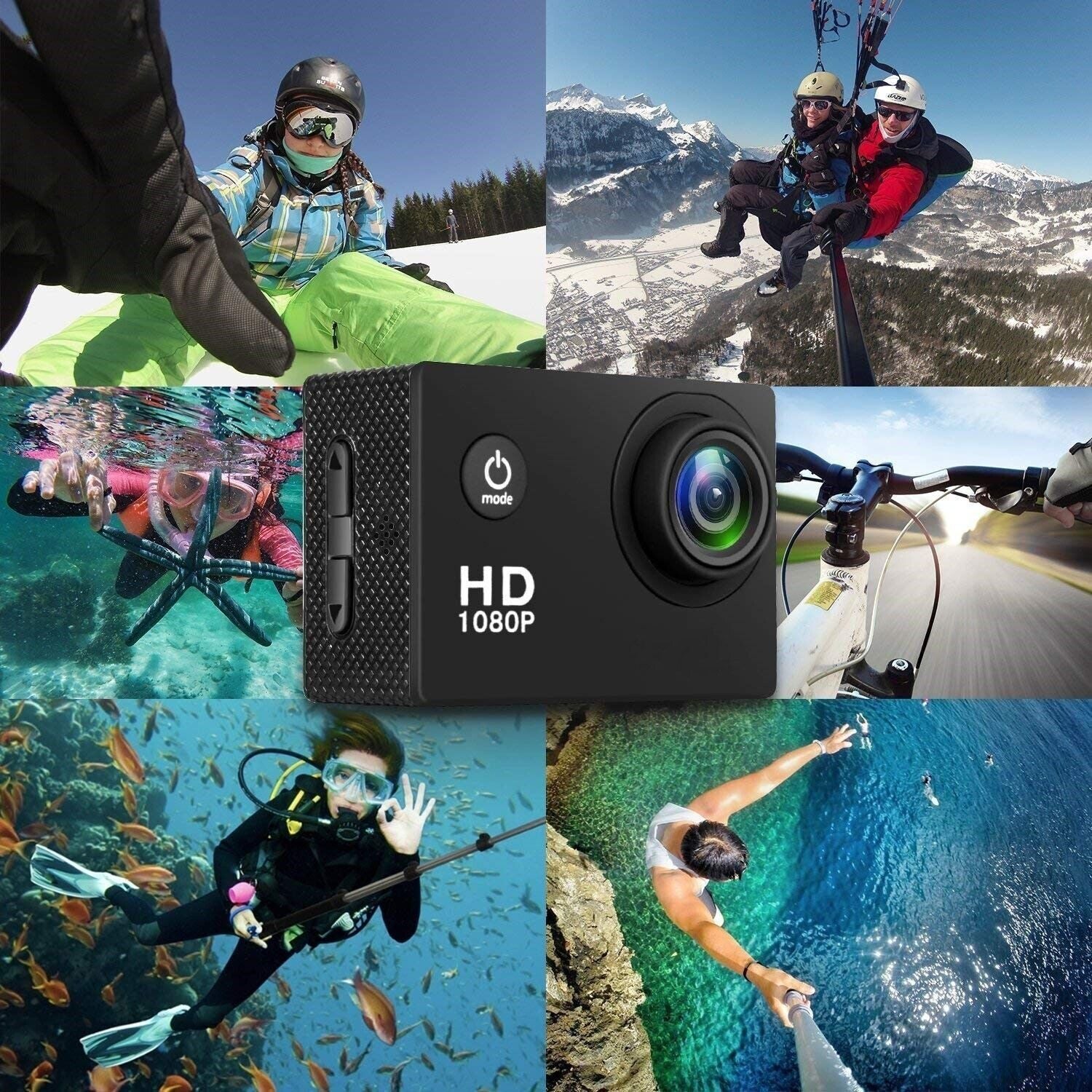 1080p Waterproof Camera for Underwater Activities